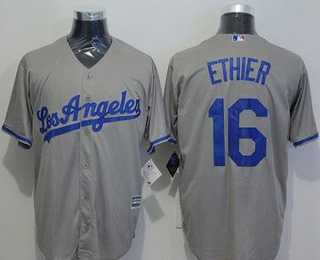 Andre Ethier Los Angeles Dodgers grey jersey