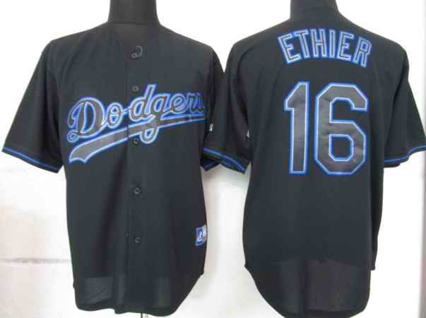 Ethier Los Angeles Dodgers black Fashion jersey