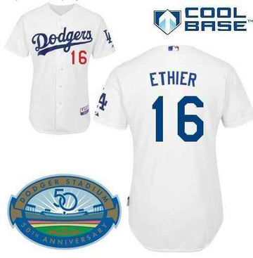Ethier Los Angeles Dodgers white jersey