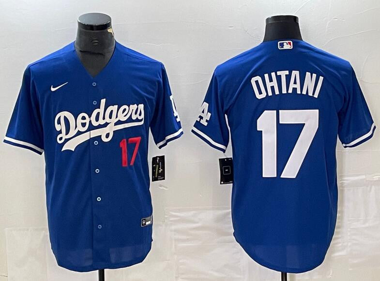 Shohei Ohtani Los Angeles Dodgers royal jersey
