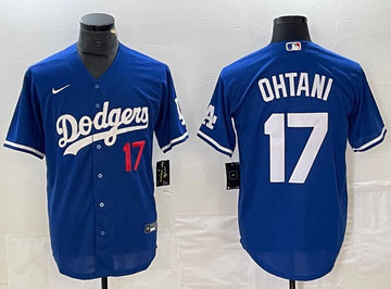 Shohei Ohtani Los Angeles Dodgers royal jersey