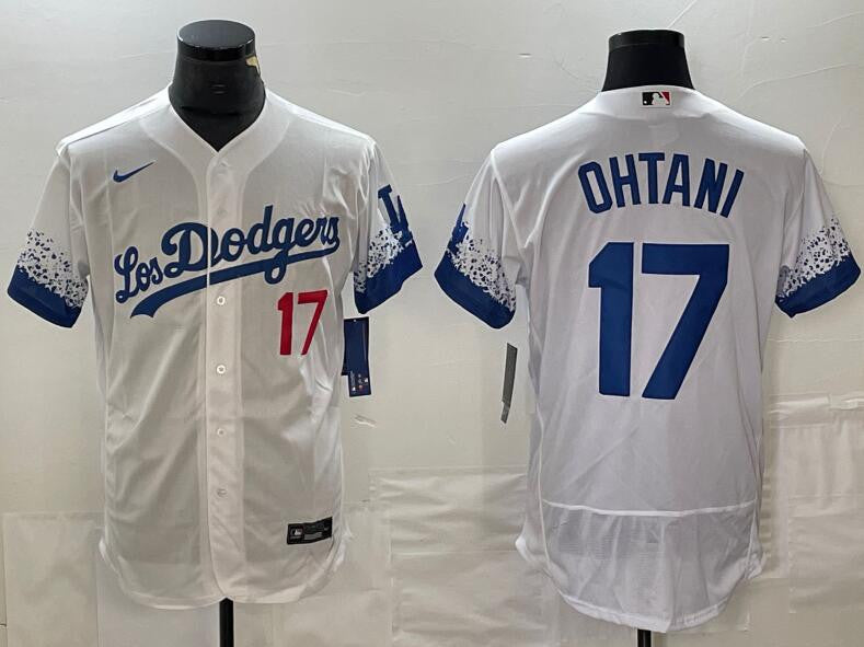 Shohei Ohtani Los Angeles Dodgers white City Connect jersey