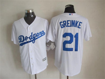 Greinke Los Angeles Dodgers white jersey