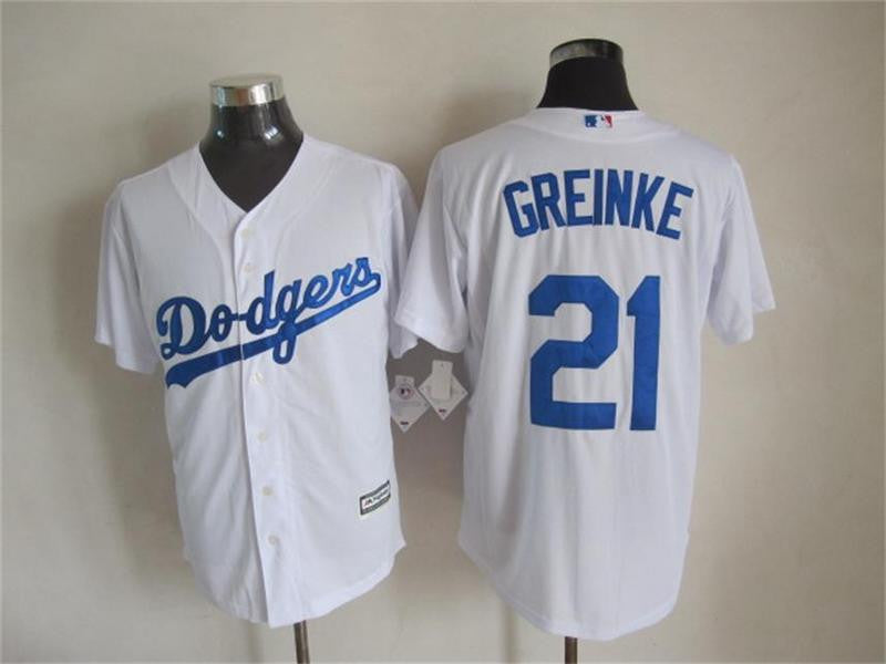 Greinke Los Angeles Dodgers white jersey