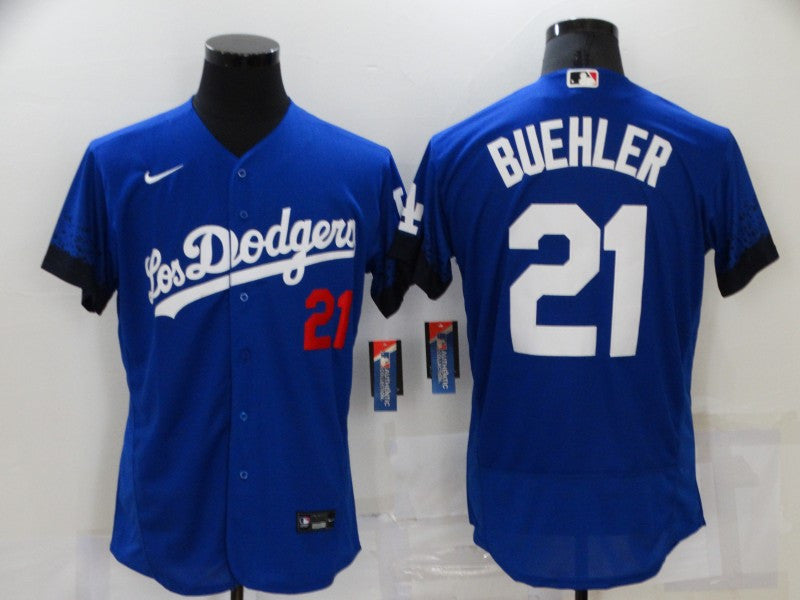 Walker Buehler Los Angeles Dodgers royal City Connect jersey