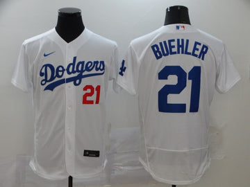 Walker Buehler Los Angeles Dodgers white jersey