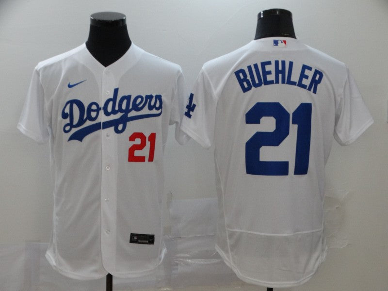 Walker Buehler Los Angeles Dodgers white jersey