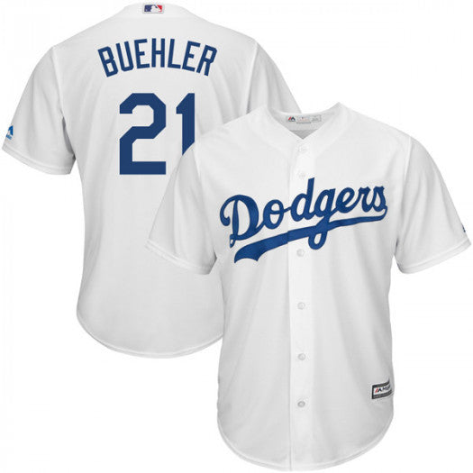 Walker Buehler Los Angeles Dodgers white jersey