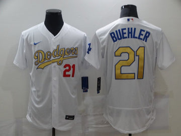Walker Buehler Los Angeles Dodgers white jersey