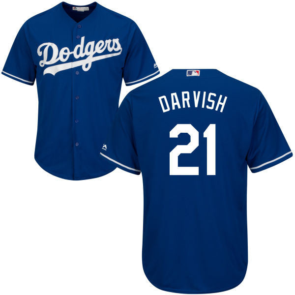 Yu Darvish Los Angeles Dodgers blue jersey