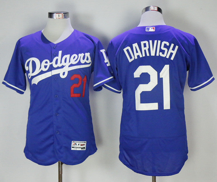 Yu Darvish Los Angeles Dodgers blue jersey