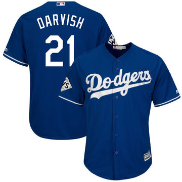Yu Darvish Los Angeles Dodgers royal jersey