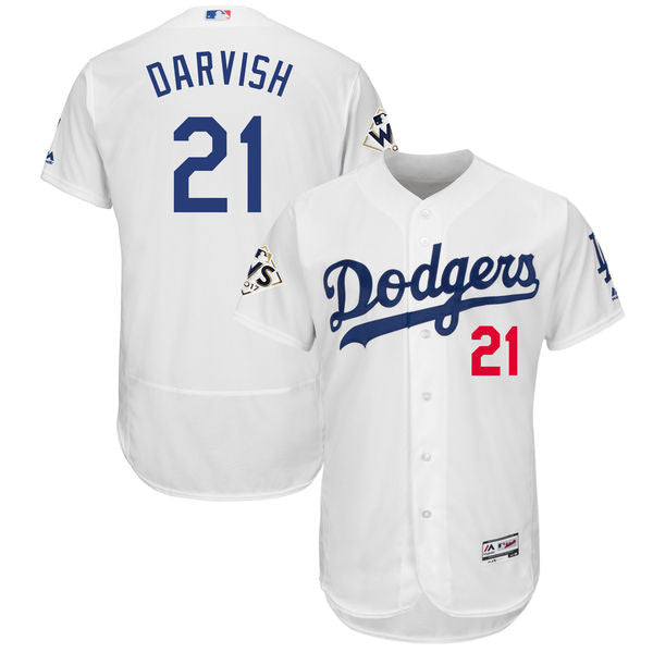 Yu Darvish Los Angeles Dodgers white jersey
