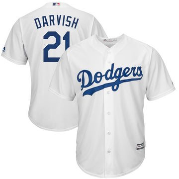 Yu Darvish Los Angeles Dodgers white jersey