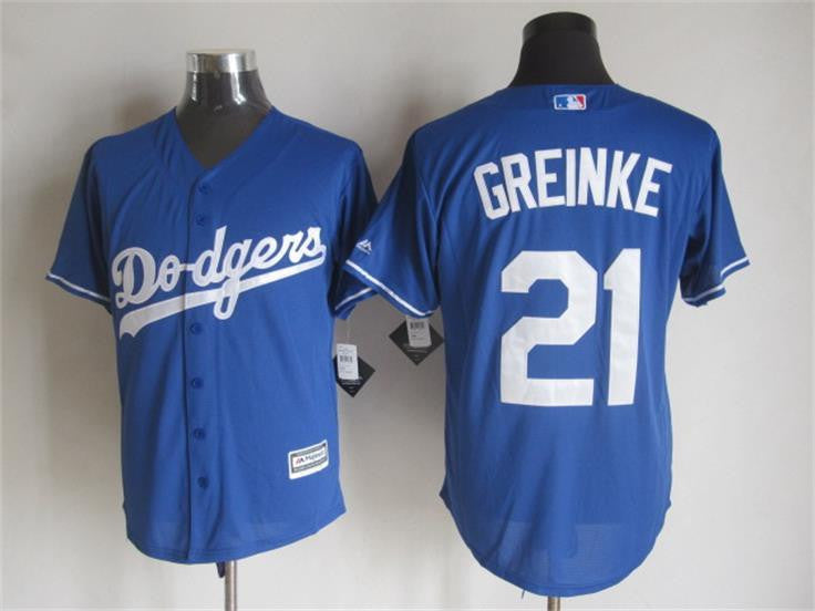 Zack Greinke Los Angeles Dodgers blue jersey