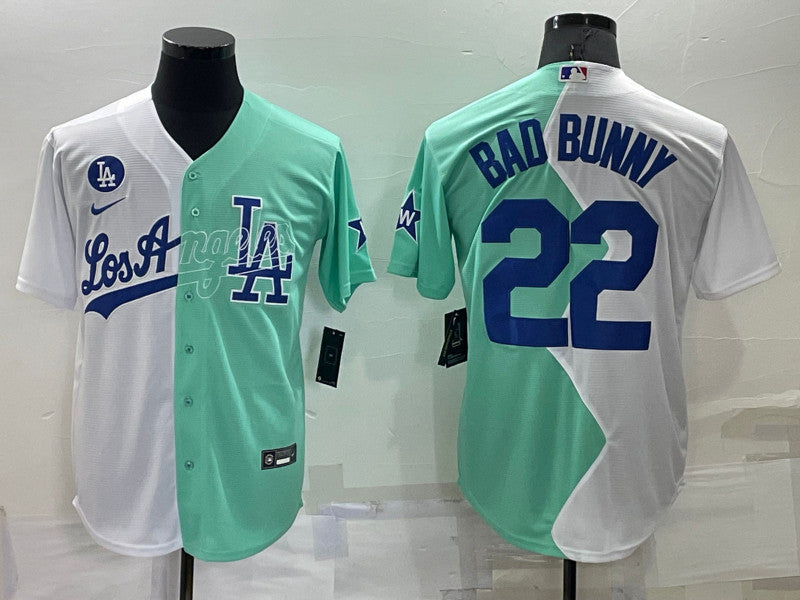 Bad Bunny Los Angeles Dodgers white All-Star jersey