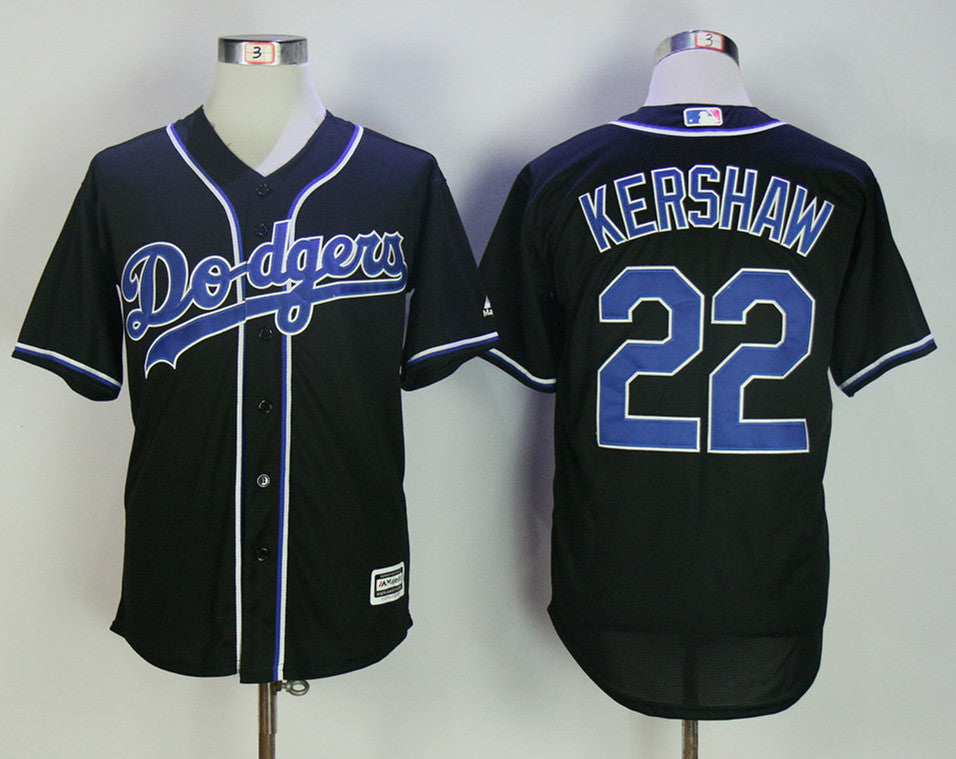 Clayton Kershaw Los Angeles Dodgers black jersey