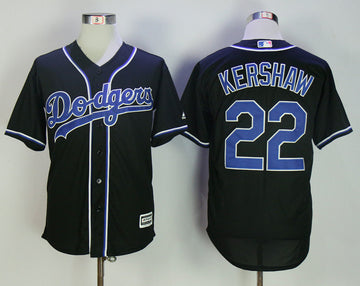 Clayton Kershaw Los Angeles Dodgers black jersey