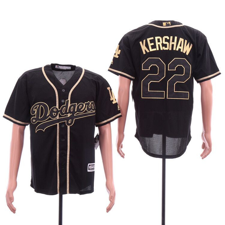 Clayton Kershaw Los Angeles Dodgers black jersey