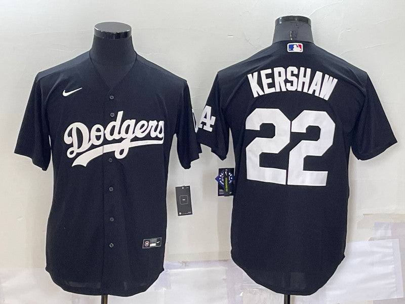 Clayton Kershaw Los Angeles Dodgers black jersey