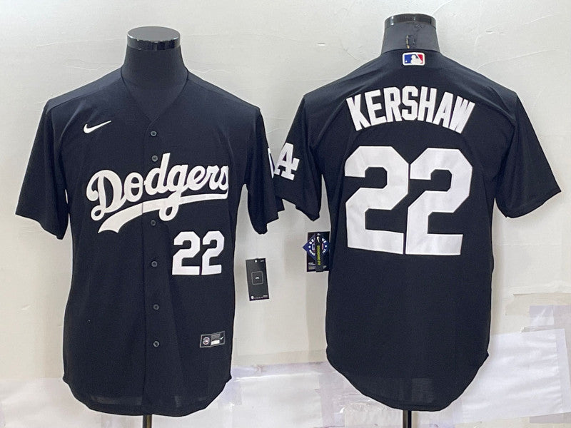 Clayton Kershaw Los Angeles Dodgers black jersey