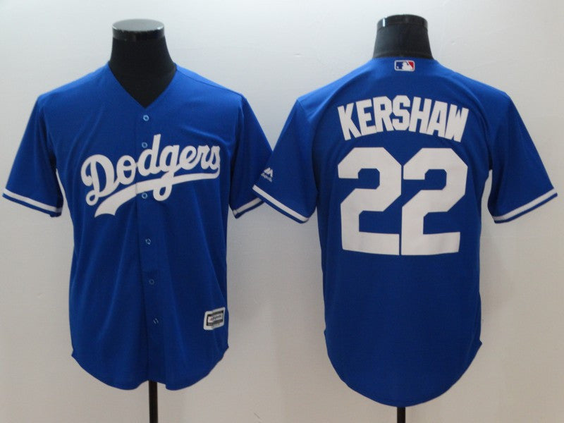 Clayton Kershaw Los Angeles Dodgers blue jersey