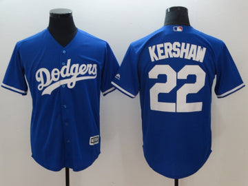 Clayton Kershaw Los Angeles Dodgers blue jersey