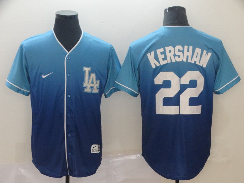 Clayton Kershaw Los Angeles Dodgers blue Fashion jersey