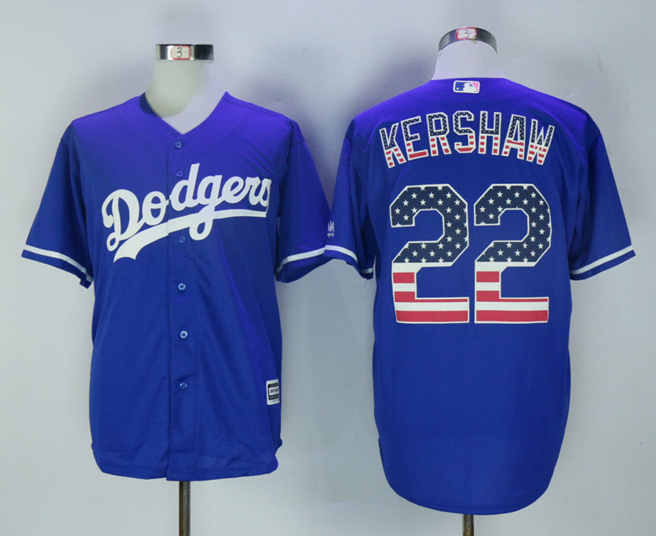 Clayton Kershaw Los Angeles Dodgers blue jersey