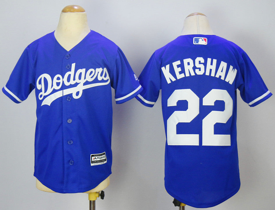 Clayton Kershaw Los Angeles Dodgers blue jersey