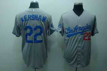 Clayton Kershaw Los Angeles Dodgers gray jersey