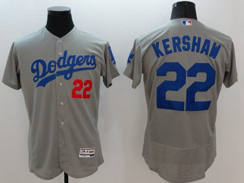 Clayton Kershaw Los Angeles Dodgers grey Authentic jersey