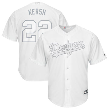 Clayton Kershaw Kersh Los Angeles Dodgers white jersey