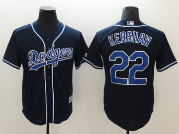 Clayton Kershaw Los Angeles Dodgers navy jersey