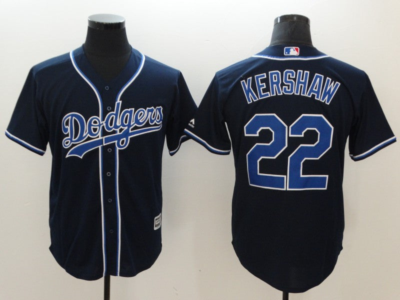 Clayton Kershaw Los Angeles Dodgers navy jersey