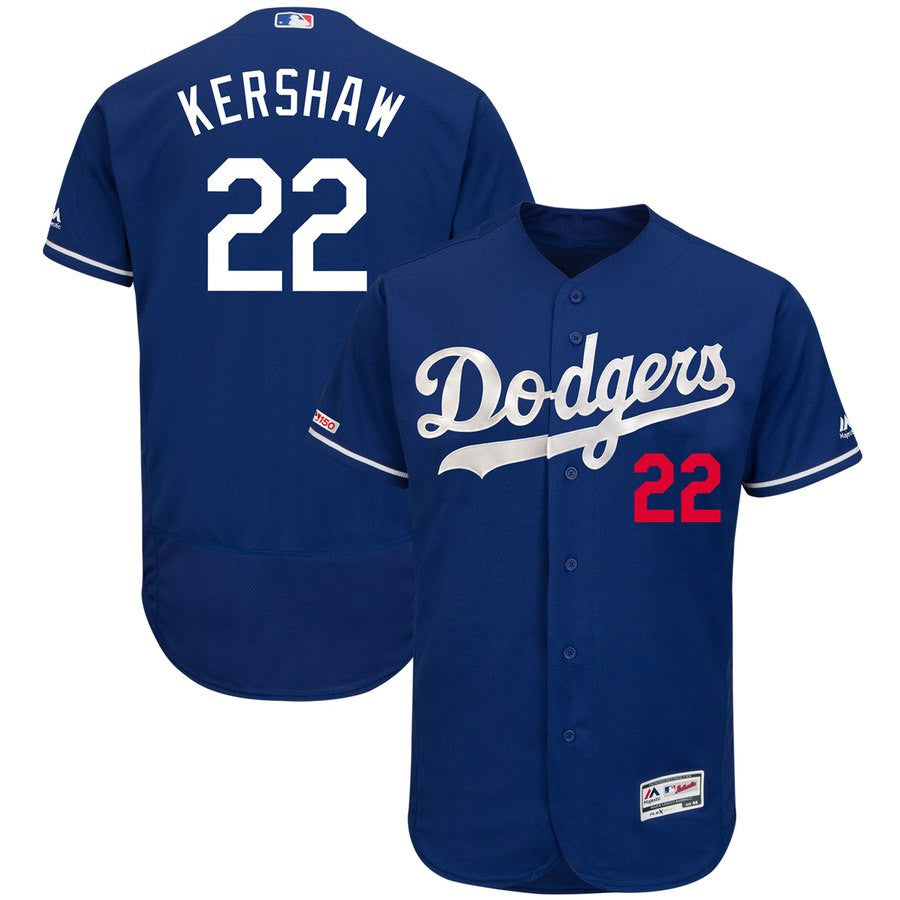 Clayton Kershaw Los Angeles Dodgers royal jersey