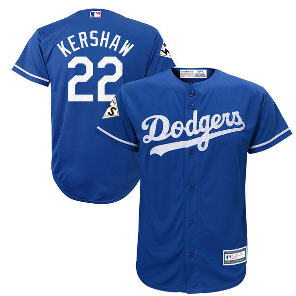 Clayton Kershaw Los Angeles Dodgers royal jersey