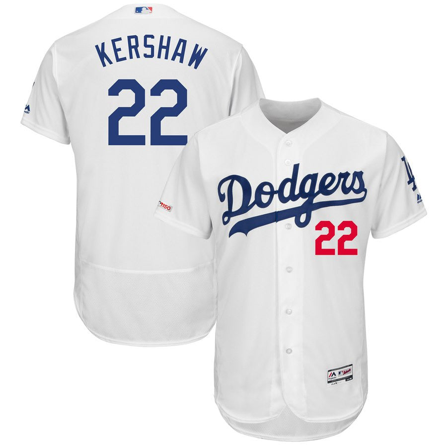 Clayton Kershaw Los Angeles Dodgers white jersey