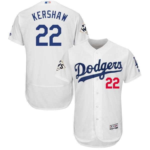 Clayton Kershaw Los Angeles Dodgers white jersey