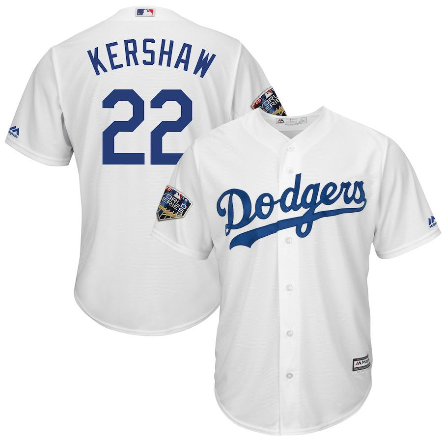 Clayton Kershaw Los Angeles Dodgers white jersey