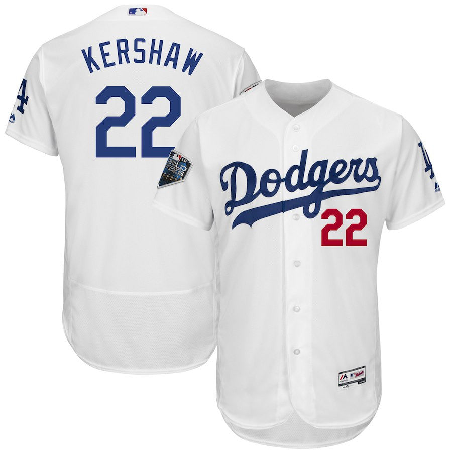 Clayton Kershaw Los Angeles Dodgers white jersey