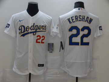 Clayton Kershaw Los Angeles Dodgers white jersey