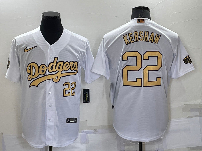 Clayton Kershaw Los Angeles Dodgers white All-Star jersey