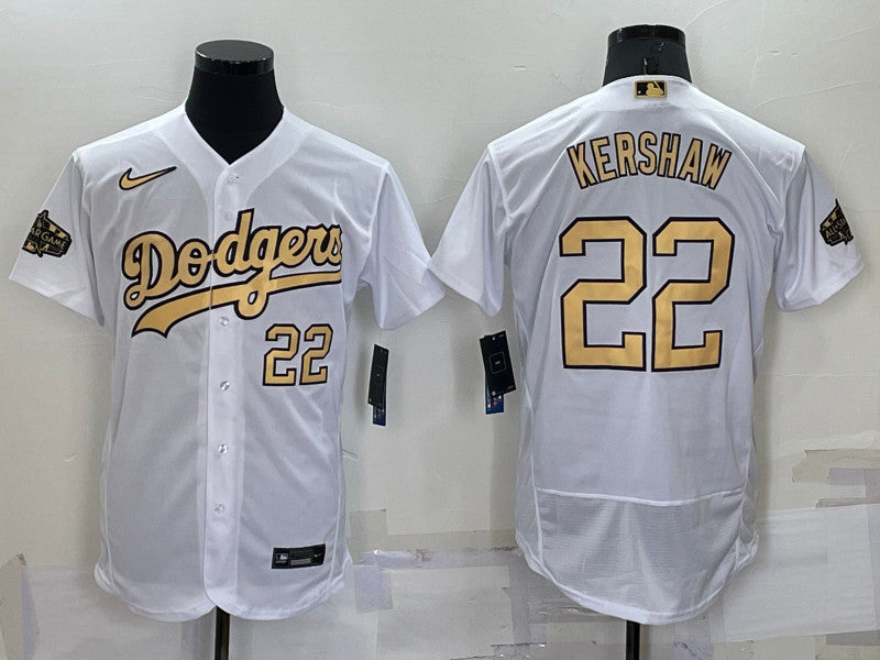Clayton Kershaw Los Angeles Dodgers white All-Star jersey