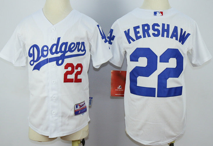 Clayton Kershaw Los Angeles Dodgers white jersey