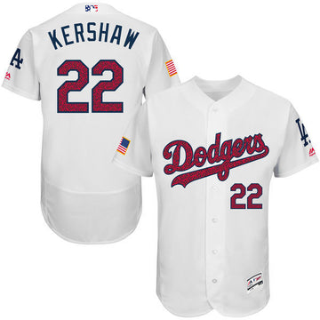 Clayton Kershaw Los Angeles Dodgers white Fashion jersey