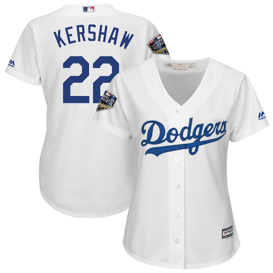 Clayton Kershaw Los Angeles Dodgers white jersey