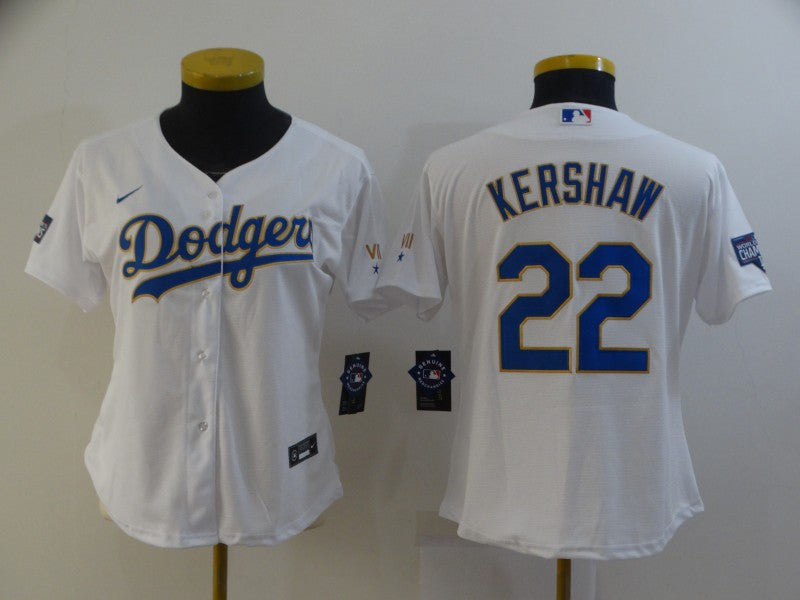 Clayton Kershaw Los Angeles Dodgers white jersey