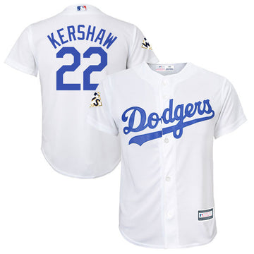 Clayton Kershaw Los Angeles Dodgers white jersey
