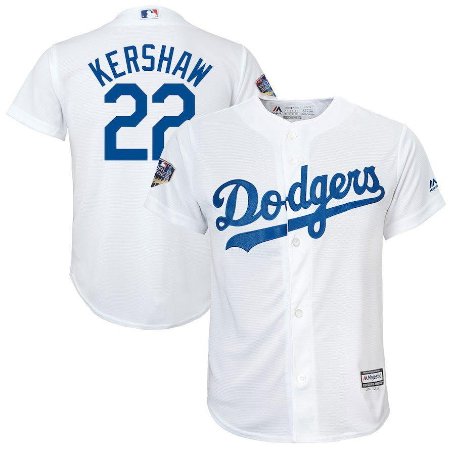 Clayton Kershaw Los Angeles Dodgers white jersey